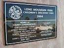 Lone Mountain Park Plaque