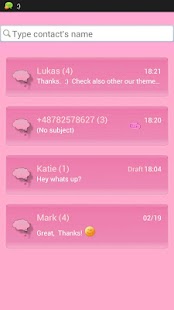 Free GO SMS Pro Theme Romantic APK for Android