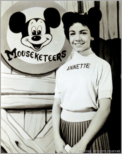 Annette Funicello in Mousketeer mode. CLICK for a full tribute from the LA Times.