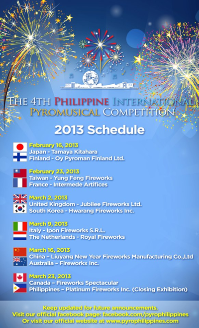 4th Philippine International Pyromusical Competition (2013)