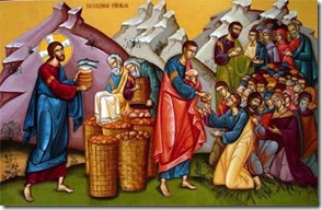 Jesus e a multiplicacao dos paes e peixes 2