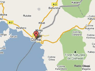 Carte de Goma, Nord-Kivu