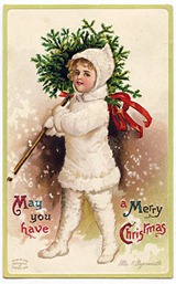 snowgirl vintage image graphicsfairy008b