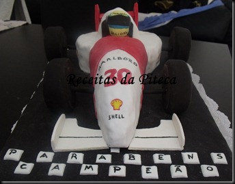 Bolo de aniversário Carro de Formula 1 (Vegan) 1