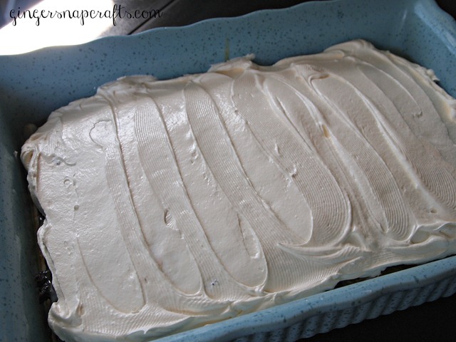 cake with cool whip frosting