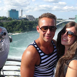 Team Fit on top of the Falls in the USA in Niagara Falls, United States 