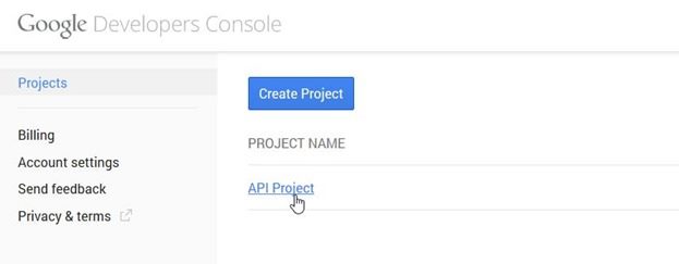 creare-progetto-google-developers-console