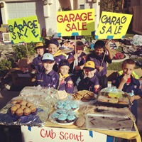 cub scout garage sale