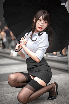Coser@香草喵露露 No.038 丝袜西装