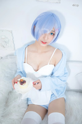 Coser@神楽坂真冬 Vol.005 蕾姆 Milk by blue
