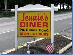 1922 Pennsylvania - Ronks, PA - Lincoln Highway - Jennie's Diner sign