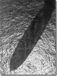 Hindenburg shadow over ocean