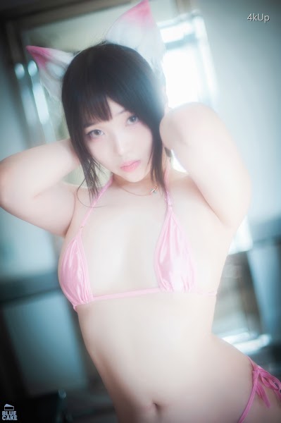 [BLUECAKE] Bambi (밤비) Naughty Cats Pink & Mint RED