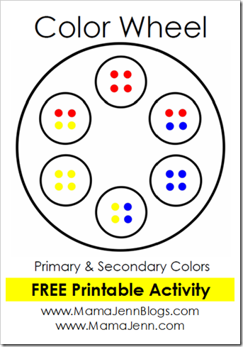 Printable Color Wheel Activity