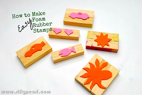 How to make easy foam rubber stamps