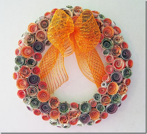 Swirled-Twirled Flower Wreath