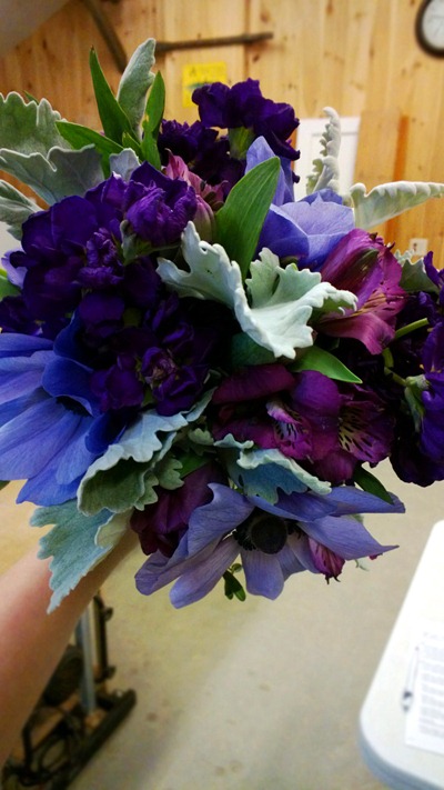 purple bouquet | Ideas in Bloom