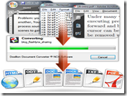 Convertire documenti di testo docx, doc, pdf, odt, wpd, rtf, txt, html con Doxillion Document Converter