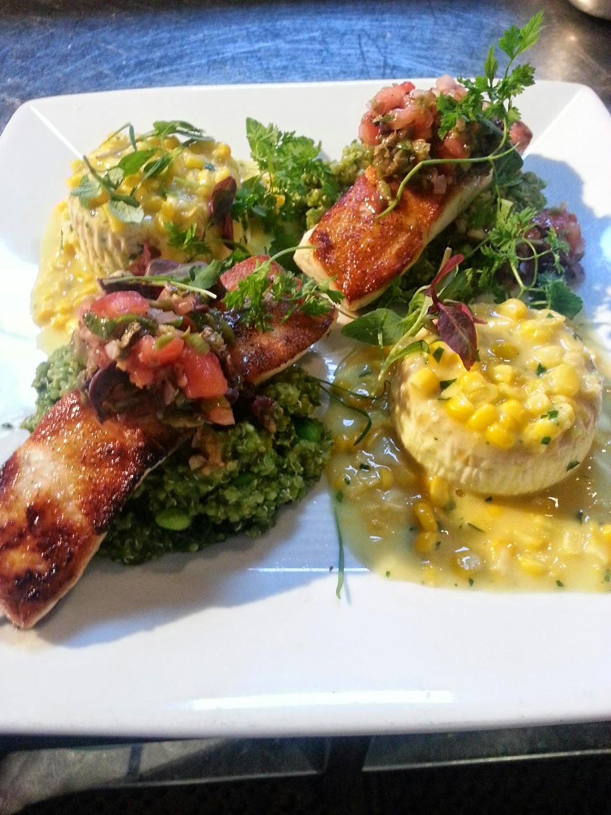 lulu restaurant Halibut la plancha