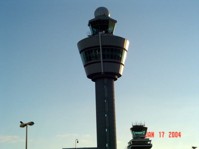 schiphol flight tower in Amsterdam, Netherlands 