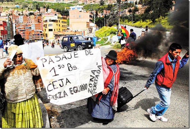 La Paz: En La Portada se rebelan contra ‘trameaje’ de sindicatos de El Alto