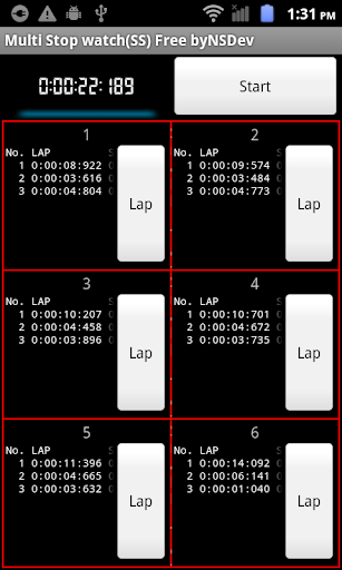 【免費工具App】MultiStopWatchSS Free byNSDev-APP點子