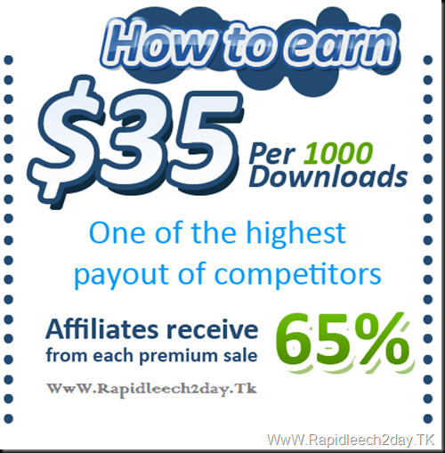 how to eran $35 per 1000 Downloads 65% Refferal Earning