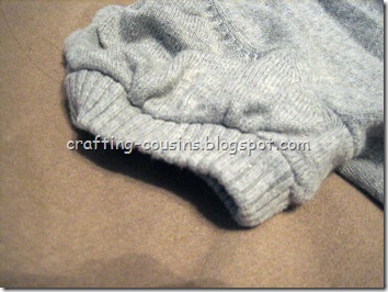 Gray Sweater Refashion (2)
