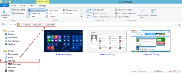 Captured file in Windows 8 RTM
