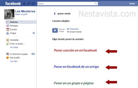 Subir archivos de audio a Facebook 3