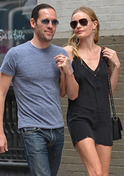 Kate Bosworth Wear Short Black Dress & Engagement Ring