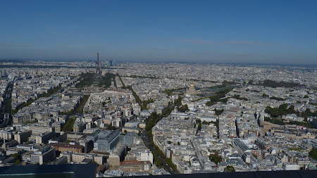 Imagine Paris de pe turnul Montparnasse