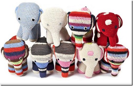 Doudous crochet Eléphants