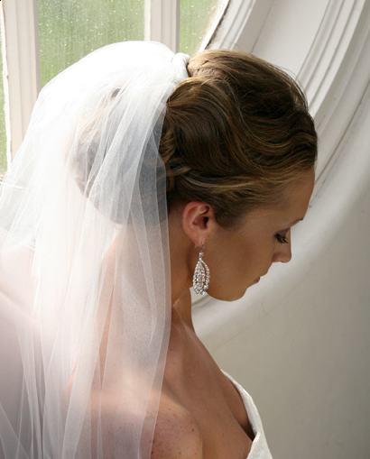 Soft Bridal Updo hairstyle for wedding