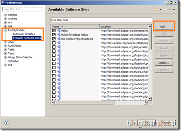 Android IDE: Installing ADT11 on Eclipse