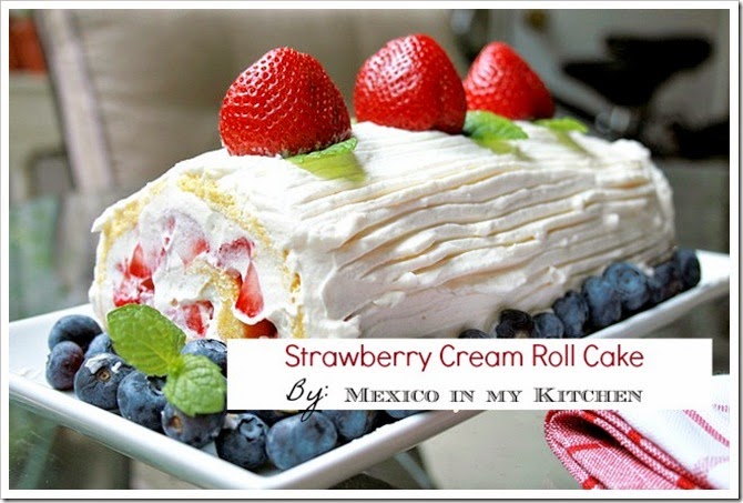 Strawberry cream roll cake recipe