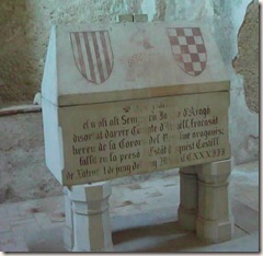 Sepulcro del conde de Urgell - castillo de Játiva
