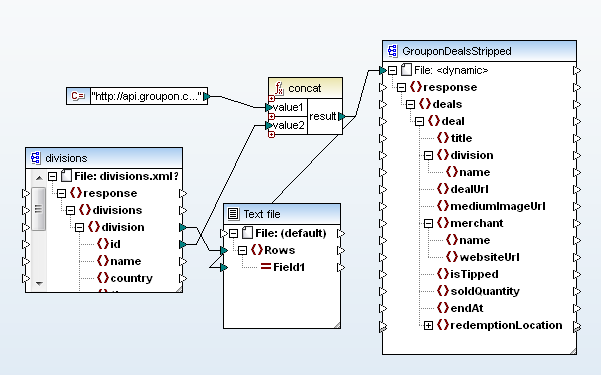 Mapforce dynamic input file mapping