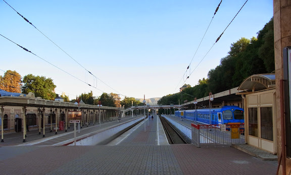 Gare de Kislovosk (kraï de Stavropol), 15 août 2014. Photo : J. Michel