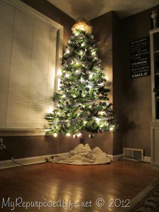 DIY corner Christmas tree