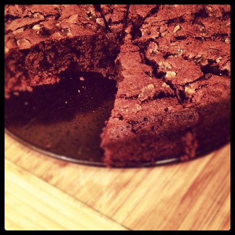 #126 - chocolate and ginger brownie cake