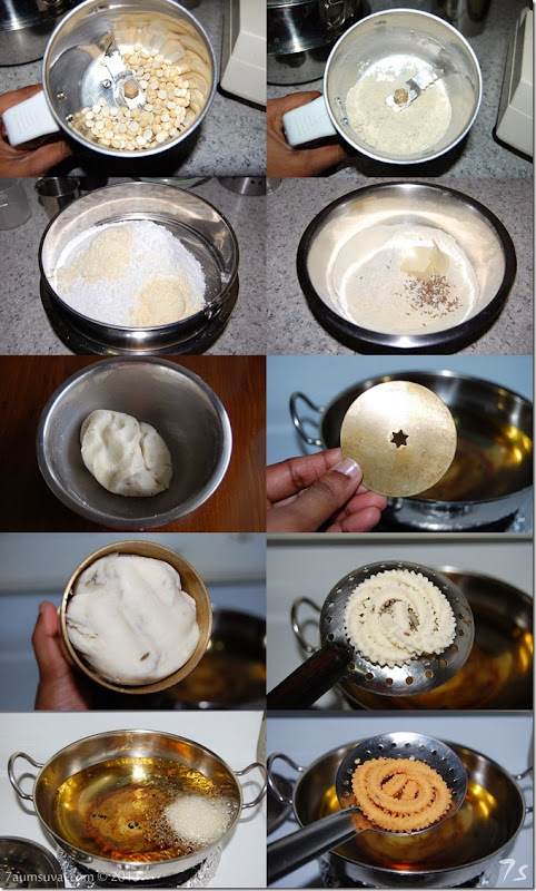 Butter murukku process