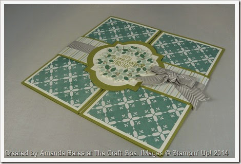 8" Gatefold Card, Wonderful Wreath, White Christmas, Amanda Bates, The Craft Spa, 021