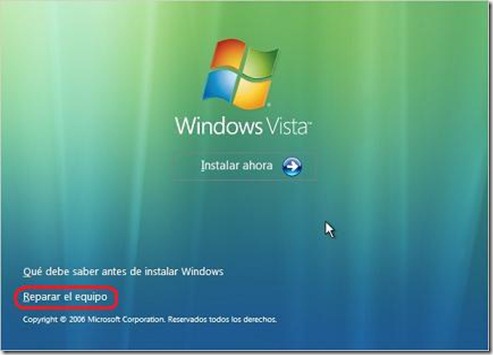Instalación de Windows Vista (3)