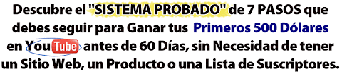 Curso Ganar Dinero Con Youtube - 500 dólares en menos de 60 días