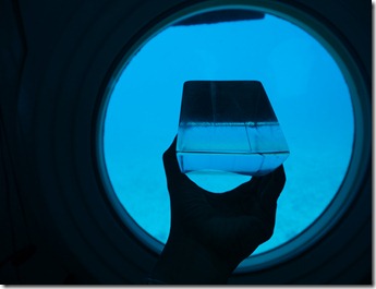 The glass used for submarine windows_aboard the Atlantis Submarine Waikiki