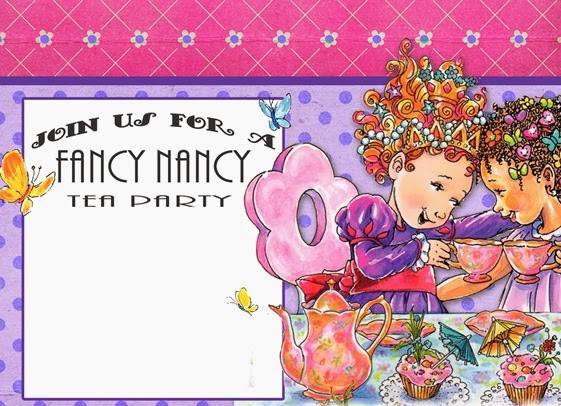 Free Fancy Nancy Birthday Party Invitation Template