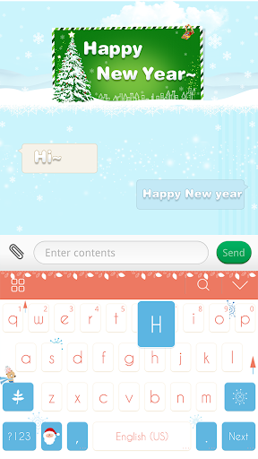 Snowy Theme for iKeyboard