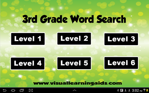 Word Search Third Grade