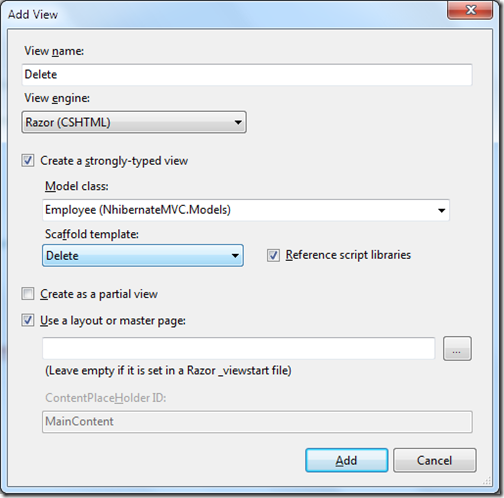 Deleteviewwithaspnetmvcandnhibernate